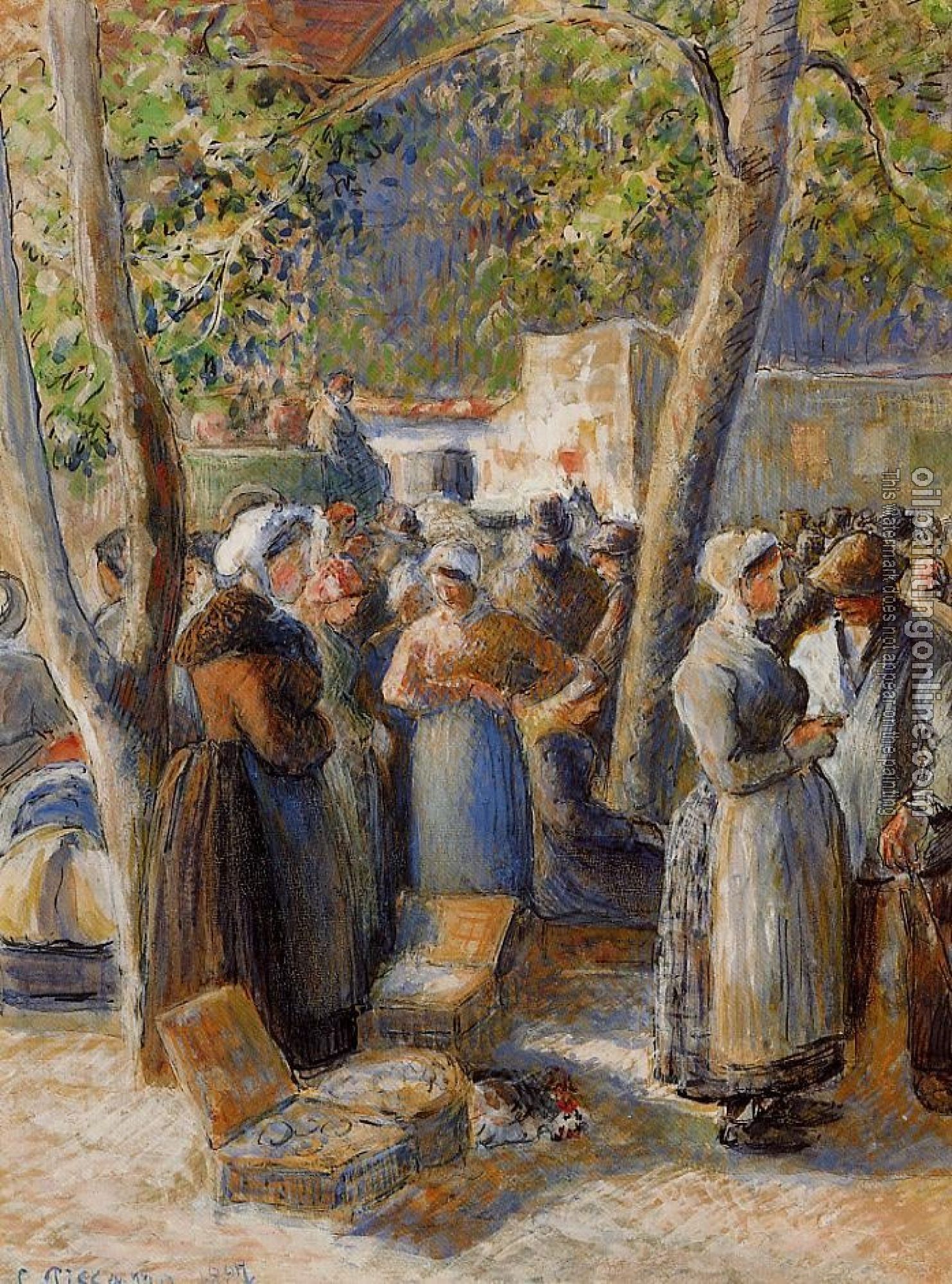 Pissarro, Camille - The Market at Gisors